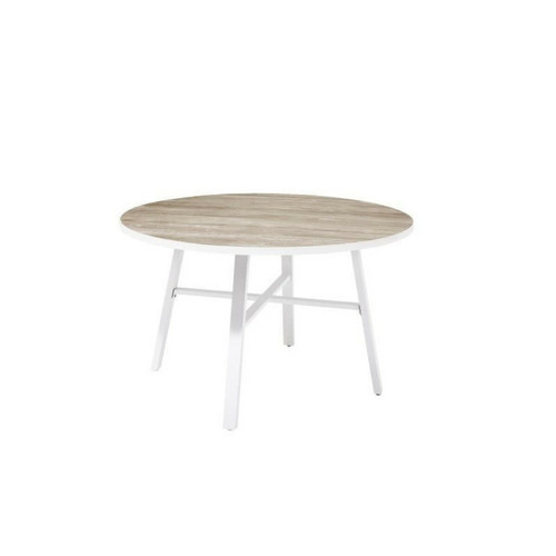 Sans Marque - Table de jardin ronde  - Diametre 120  cm - Aluminium Sans Marque  - Sans Marque