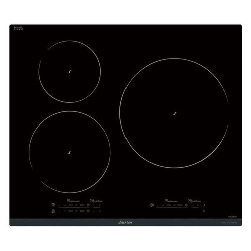 Table de cuisson Sauter Table de cuisson à induction 60cm 3 feux 7400w noir - spi9544b - SAUTER