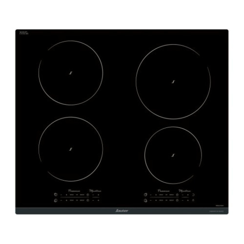 Sauter - Table de cuisson induction 60cm 4 feux 7400w noir - spi9643b - SAUTER Sauter  - Table de cuisson Induction