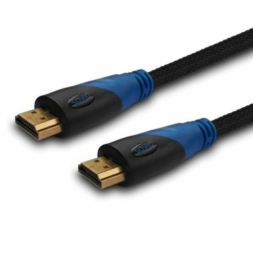 Savio - Savio CL-48 câble HDMI 2 m HDMI Type A (Standard) Noir, Bleu Savio - Câble antenne