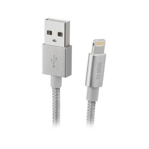 Sbs - Câble lightning vers USB connecteur métal, 1m Sbs  - Câble Lightning