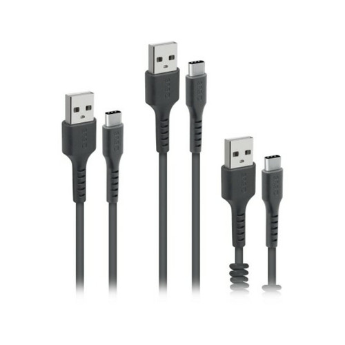 Sbs - Câble USB Kit de 3 câbles de charge et données - USB-USBC Sbs  - Câble et Connectique