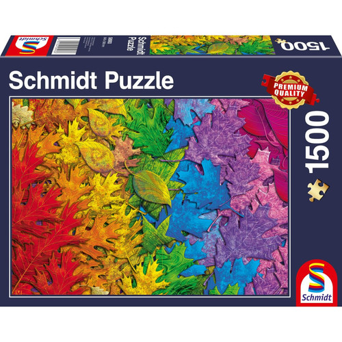Schmidt Spiele - Schmidt Spiele- Puzzle de 1500 pièces Forêt à Feuilles Multicolores, 58993, coloré Schmidt Spiele  - Animaux Schmidt Spiele