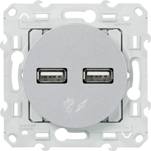 Schneider Electric - Double chargeur USB 2.1A 5V Schneider Electric  - Interrupteurs & Prises