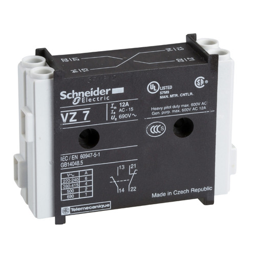 Schneider Electric - bloc de contacts - tesys vario - 1f retardé - 1o avancé - schneider electric vz7 Schneider Electric - Electricité