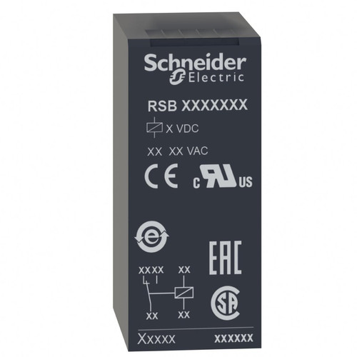 Schneider Electric - relais miniature - zelio relay rsb - 16a - 1of - 24v dc - schneider electric rsb1a160bd - Tableaux électriques