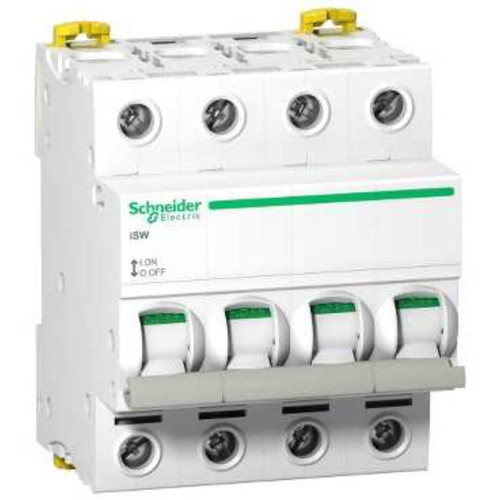 Schneider Electric - interrupteur sectionneur - acti9 isw - 4 pôles - 40a - 415v - schneider electric a9s65440 - Coupe-circuits et disjoncteurs