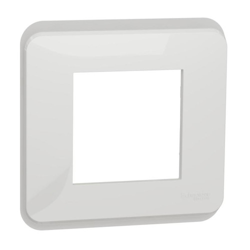 Schneider - Plaque de finition Unica 6 modules blanc Schneider   - Interrupteurs et prises étanches
