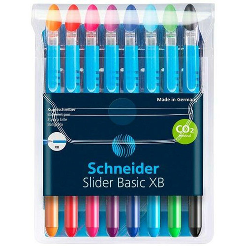 Schneider - Ensemble de Stylos Schneider Slider Basic XB Multicouleur 8 Pièces Schneider  - Schneider