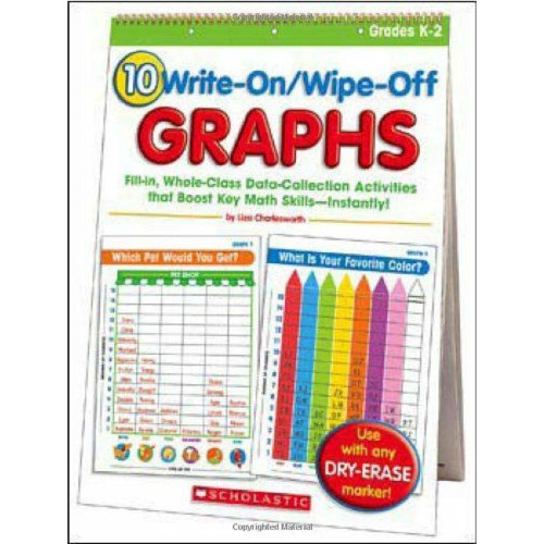 Scholastic - 10 Write-on/wipe-off Graphs Flip Chart Scholastic  - Maison