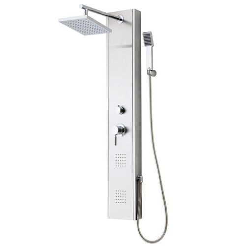 Schutte - SCHÜTTE Panneau de douche avec mitigeur à levier TAHITI Inox Schutte  - Douchette et flexible