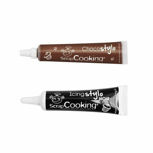 Scrapcooking - 2 stylos glaçage chocolat & noir Scrapcooking  - Jeux & Jouets