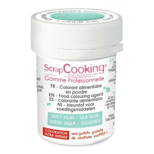 Scrapcooking - Colorant alimentaire en poudre vert d'eau 5 g Scrapcooking  - Kits créatifs