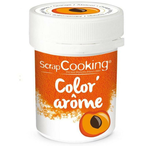 Scrapcooking - Colorant alimentaire orange - arôme abricot 10 g Scrapcooking  - Scrapcooking