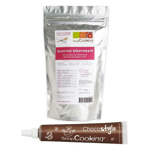 Scrapcooking - Glucose déshydraté 200 g + 1 Stylo chocolat Scrapcooking  - Kits créatifs