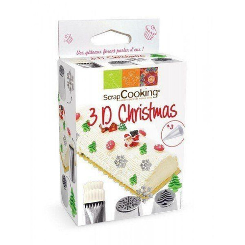Scrapcooking - Kit de douilles à pâtisserie 3D - Edition Noël Scrapcooking  - Cadeau pour bébé - 1 an Jeux & Jouets