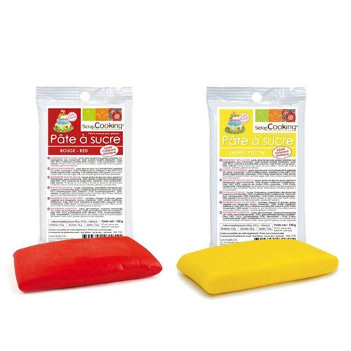 Scrapcooking - Kit de pâte à sucre Espagne - jaune-rouge Scrapcooking  - Cadeau pour bébé - 1 an Jeux & Jouets