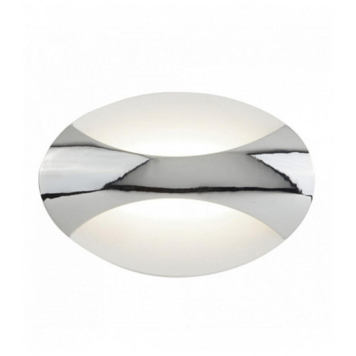 Searchlight - Applique murale à 1 ampoule DEL intégrée, chrome, blanc sable Searchlight  - Luminaires