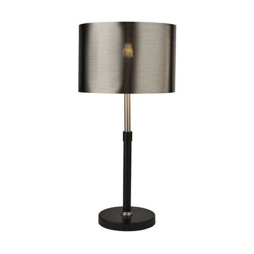 Searchlight - Lampe Touch 1x60W E27 Noir Argent Chrome Noir Searchlight  - Lampe pince Luminaires