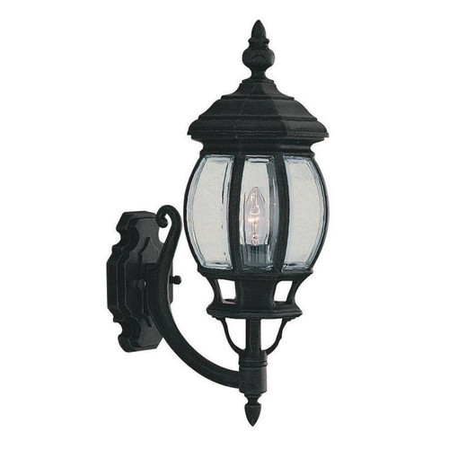 Searchlight - Lanterne murale extérieure à 1 ampoule noire IP44, E27 Searchlight  - lanterne exterieur Eclairage extérieur de jardin