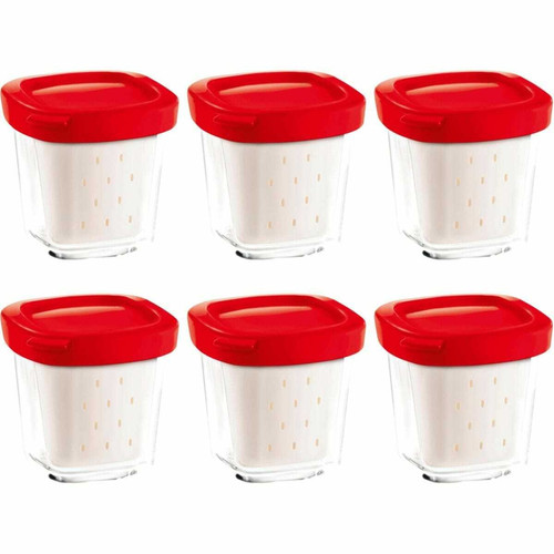 Seb - Lot de 6 pots pour yaourtière multi délices - xf100501 - SEB Seb  - pots yaourts Yaourtière