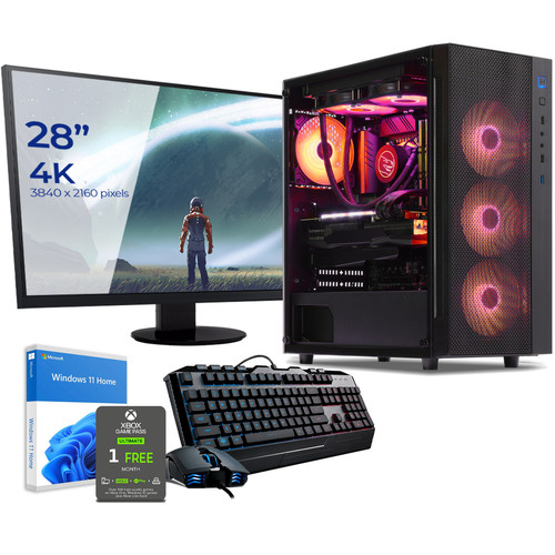 Sedatech - Pack PC Gaming • AMD Ryzen 9 7900X • RTX4070Ti • 32 Go DDR5 • 2To SSD M.2 • Windows 11 • Moniteur 28" Sedatech  - Destockage pc gamer