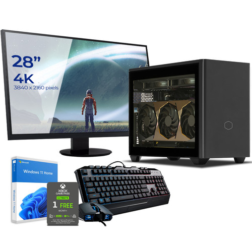 Sedatech - Pack Mini-PC Pro Gaming • AMD Ryzen 9 7950X • RTX4070 • 32 Go DDR5 • 2To SSD M.2 • Windows 11 • Moniteur 28" Sedatech  - PC Fixe Gamer Amd ryzen 9