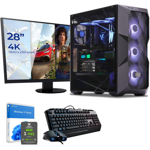 Sedatech - Pack PC Gaming Watercooling • AMD Ryzen 9 7950X • RTX4090 • 64 Go DDR5 • 2To SSD M.2 • Windows 11 • Moniteur 28" - Ordinateur de Bureau Pc tour + ecran