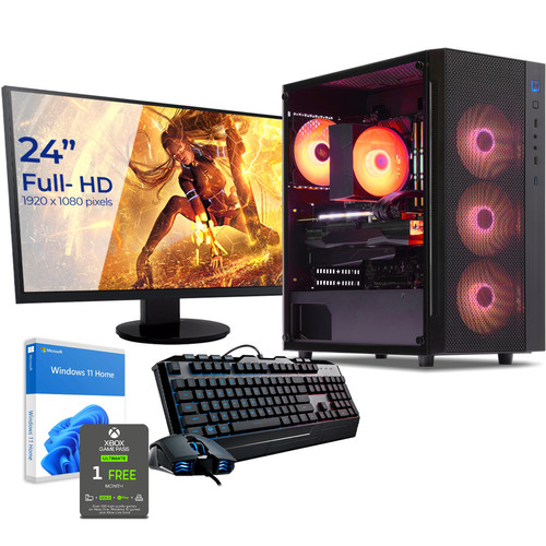 Sedatech - Pack PC Gamer • Intel i7-12700KF • RTX3070 • 16Go RAM • 1To SSD M.2 • Windows 11 • Moniteur 24" - PC Fixe Gamer Pc tour + ecran
