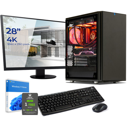 Sedatech - Pack PC Gamer Watercooling • AMD Ryzen 9 7900X • RTX4070 • 64Go DDR5 • 1To SSD M.2 • 2To HDD • Windows 11 • Moniteur 28" - PC Fixe Gamer 64 go
