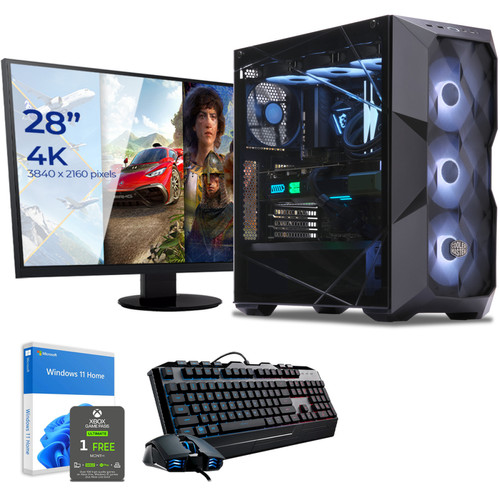 Sedatech - Pack PC Gaming Watercooling • Intel i7-12700KF • RTX4080 • 32 Go RAM • 1To SSD M.2 • 3To HDD • Windows 11 • Moniteur 28" - PC Fixe Gamer Intel core i7