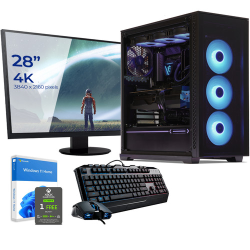 PC Fixe Gamer Sedatech Pack PC Gaming • Intel i9-13900KF • RTX4080 • 32 Go DDR5 • 1To SSD M.2 • 3To HDD • Windows 11 • Moniteur 28"