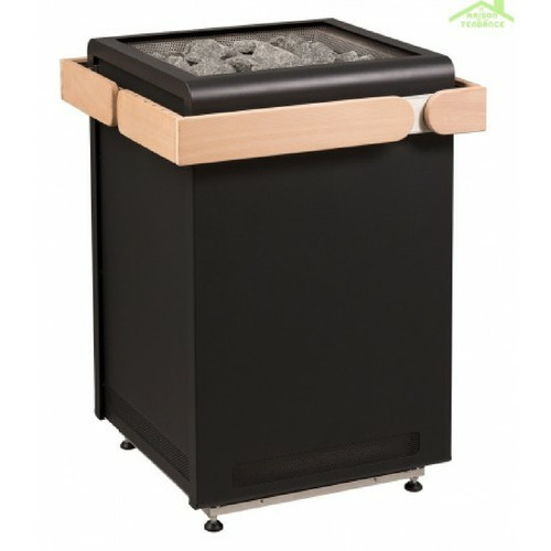 Sentiotec - Poêle à sauna design CONCEPT R  de SENTIOTEC 9, 10,5, 12 ou 15 kW - Anthracite - Saunas traditionnels
