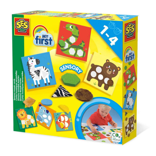 SES Creative - My first - Cartes mosaïques sensorielles SES Creative - Activités sensorielles Jeux & Jouets