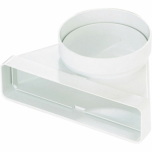 S&P Unelvent - Coude mixte pvc - Décor : Blanc - Section : 55 x 220 mm - Matériau : PVC - S&P S&P Unelvent  - Plomberie & sanitaire