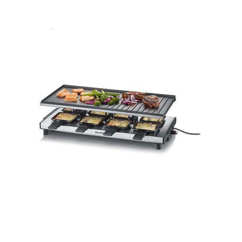 Raclette, crêpière Appareil à raclette 8 personnes 1700w + grill - 2375 - SEVERIN