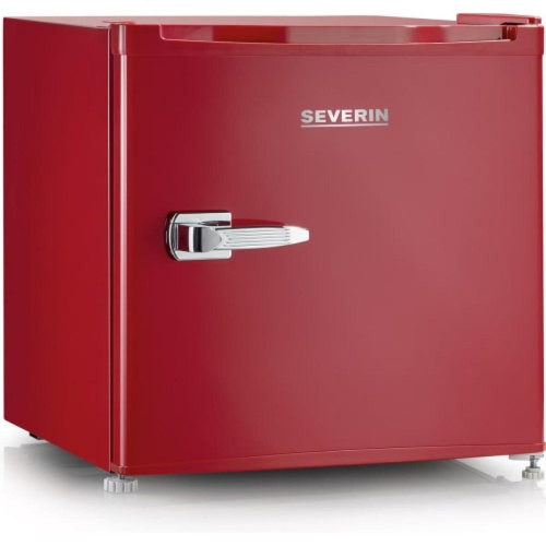 Severin - GB 8881 Réfrigérateur Mini Bar 31L 41dB Look Rétro Convertible Poignée en Métal Rouge - Severin