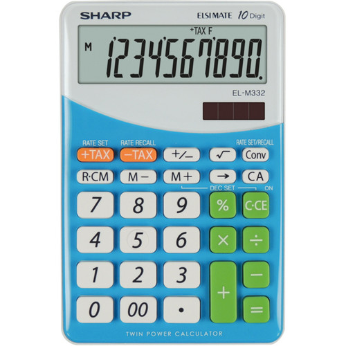 Sharp - Sharp EL M332 BBL - BLU calculatrice Bureau Calculatrice financière Bleu Sharp  - Sharp