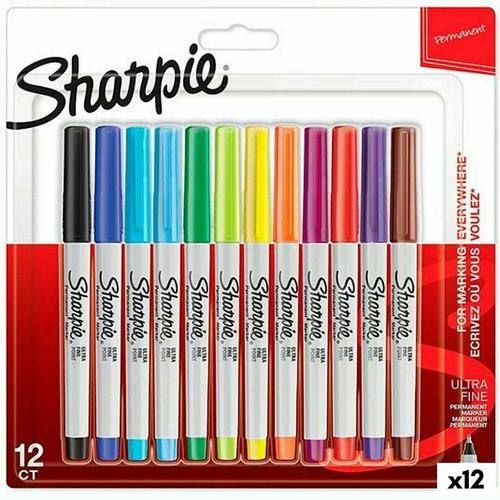 Sharpie - Ensemble de Marqueurs Sharpie Multicouleur 12 Pièces 0,5 mm (12 Unités) Sharpie  - Sharpie