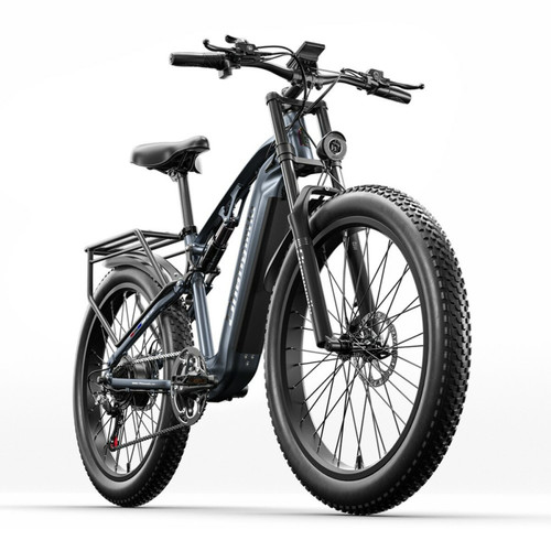 SHENGMILO - Shengmilo MX05 Vélo Électrique 1000W Moteur 17.5AH Samsung Batterie Électrique 26" Gris VTT SHENGMILO  - Bonnes affaires Black friday vélo électrique
