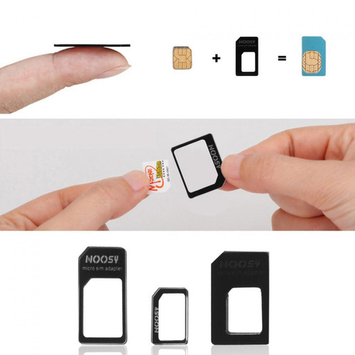 Shot Adaptateur de carte SIM 3 en 1 pour SAMSUNG Galaxy XCover Pro Smartphone Micro-SIM Nano-SIM