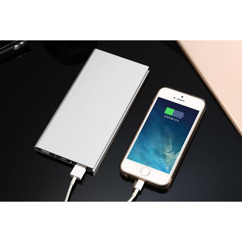 Shot - Batterie Externe Plate pour SAMSUNG Galaxy Note 20 Ultra Smartphone Tablette Chargeur Power Bank 6000mAh 2 Port USB (ARGENT) Shot  - Chargeur samsung galaxy note 2