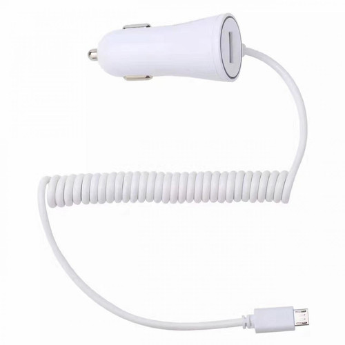 Shot - Cable Chargeur Allume Cigare Micro USB pour "XIAOMI Redmi 9A" Smartphone Android Port USB Prise Voiture (BLAN Shot  - Accessoire Smartphone