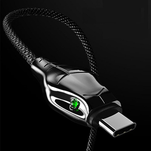 Shot - Cable Chargeur Ultra Rapide 1m Type C Cobra pour SONY Xperia XZ3 Smartphone Android Very Fast Charge 5A (NOIR) Shot  - Câble et Connectique