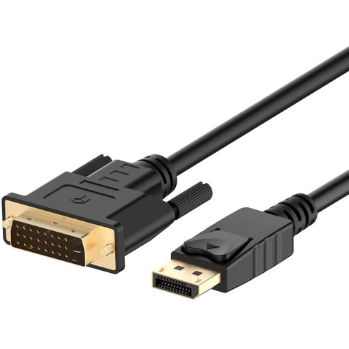 Câble antenne Shot Cable Display Male Vers VGA Male pour PC ASUS ROG DP Adaptateur Gold FULL HD PC Ecran 1080p (NOIR)