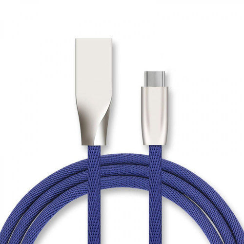 Shot - Cable Fast Charge Type C pour "SAMSUNG Galaxy A20" Smartphone Android Chargeur 1m USB Recharge Rapide (BLEU) Shot  - Câble antenne