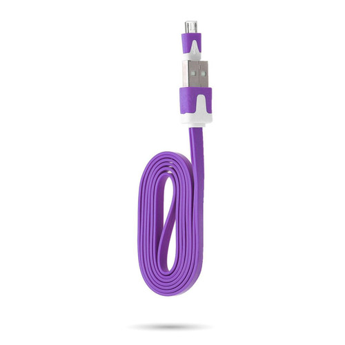 Shot - Cable Noodle 1m pour Ultimate Ears BOOM 3 Micro USB Chargeur Android (VIOLET) Shot  - Câble et Connectique