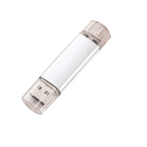 Clés USB Clef USB 8Go 3 en 1 pour SAMSUNG Galaxy Tab 4 Smartphone & PC Micro USB Type C Cle Memoire 8GB (ARGENT)