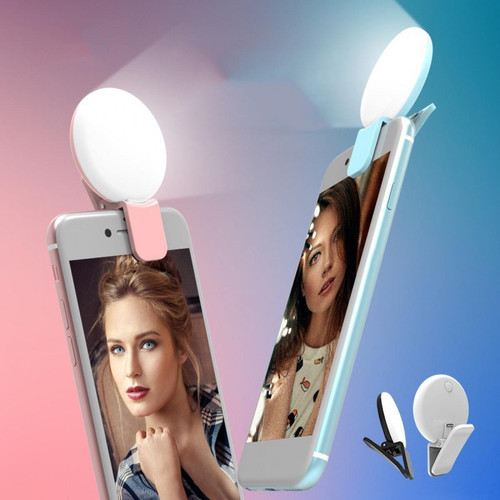 Shot - Clip Flash Selfie pour SAMSUNG Galaxy S10 Smartphone Rechargeable LED Eclairage Reglable 3 luminosites differentes Shot  - Flash