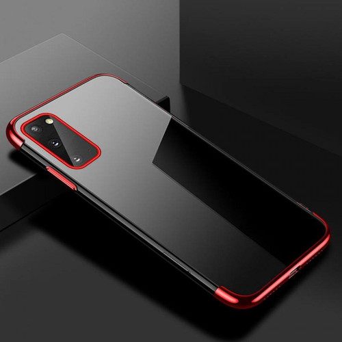 Shot - Coque Silicone Bord pour "XIAOMI Redmi 9" Bumper Fine Transparente (ROUGE) Shot  - Coque, étui smartphone Plastique